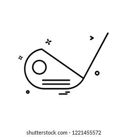 golf stick icon design vector 