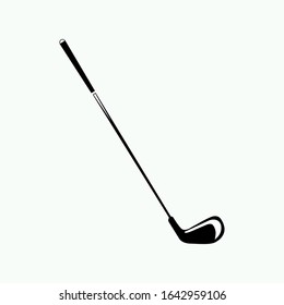 Golf stick icon flat vector illustration