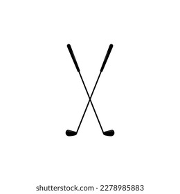 Golf-Stick-Symbol einzeln auf Vektorgrafiken
