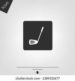Golf stick icon. Vector illustration