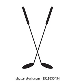 golf stick icon vector  illustration template