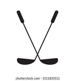 golf stick icon vector  illustration template