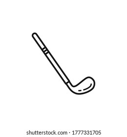 Ilustración vectorial de icono de palo de golf