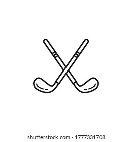 Golf stick icon vector illustration