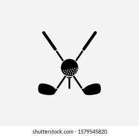 Golf stick icon ,golf icon vector logo illustration flat trendy