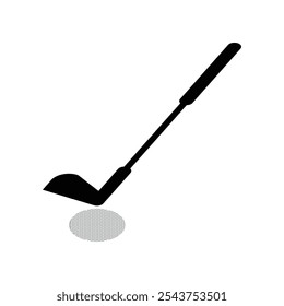 golf stick, long and black color