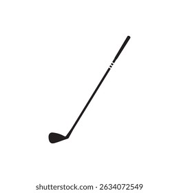 Golf stick silhouette vector flat illustration design.