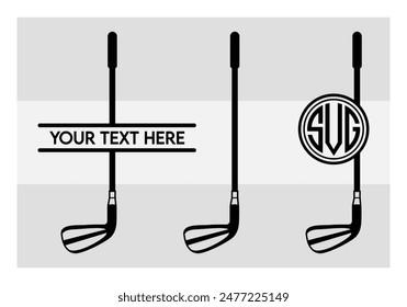 Golf Stick, Golf Stick Silhouette vector, Golf Stick vector, sports, game,