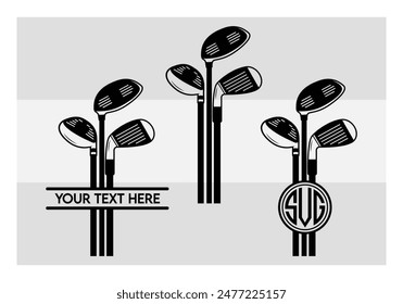 Golf Stick, Golf Stick Silhouette vector, Golf Stick vector, sports, game,