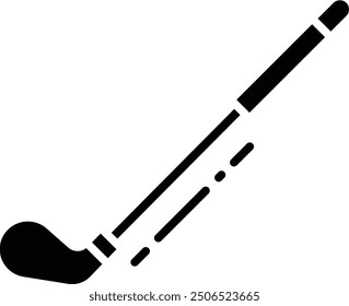 Golf Stick solid glyph vector illustration