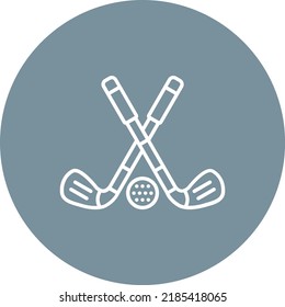 Golf Stick vector icon. Can be used for printing, mobile and web applications.