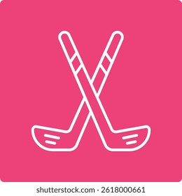 Ícone de vetor Golf Stick. Pode ser usado para impressão, aplicativos móveis e da Web.