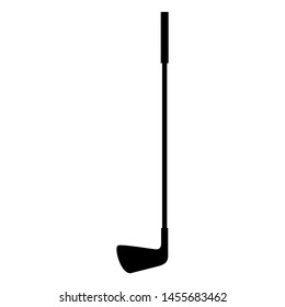 Golf stick vector icon illustration black isolated on white background