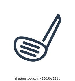 Golf Stick Vector Icon Illustration
