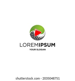 golf studio simple  logo vector