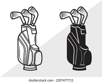 Golf SVG Printable Vector Illustration