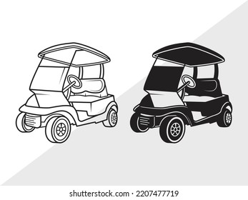 Golf SVG Printable Vector Illustration