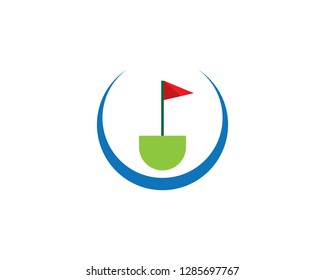 Golf symbol illustration