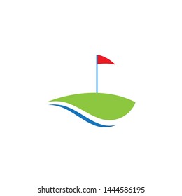 Golf symbol vector icon illustration