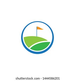 Golf symbol vector icon illustration