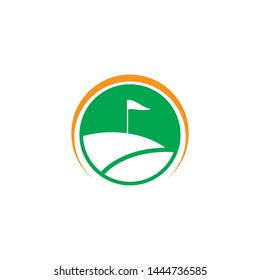Golf symbol vector icon illustration
