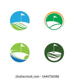 Golf symbol vector icon illustration