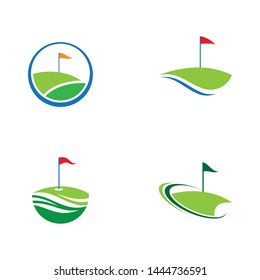 Golf symbol vector icon illustration