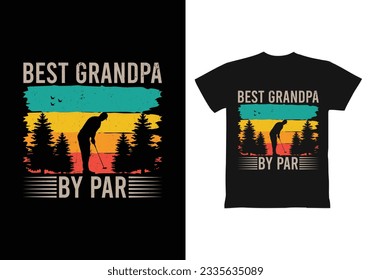 diseño de camisetas de golf, diseño de camisetas de golf Retro.