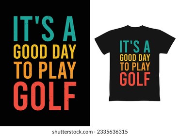 diseño de camisetas de golf, diseño de camisetas de golf Retro.