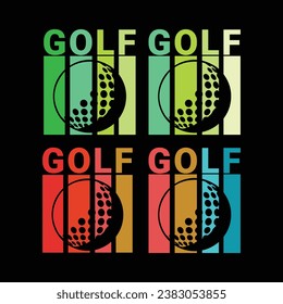 Golf t shirt design. Sports Vector Illustration quote. EPS-10. 