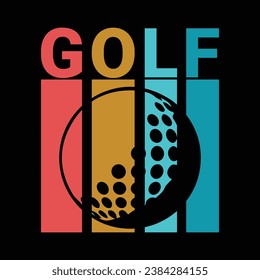 Golf t shirt design. Sports Vector quote. Design template for t shirt, typography, print, poster, banner, gift card, label sticker, flyer, mug design etc. EPS-10. POD