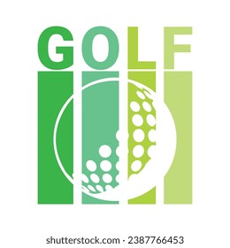 Diseño de camisetas de golf. Cita de la ilustración de vectores deportivos. Plantilla de diseño para camisetas, tipografía, impresión, afiche, pancarta, tarjeta de regalo, etiqueta adhesiva, volante, diseño de tazas, etc. EPS-10. POD