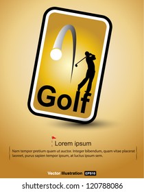 golf tag vector