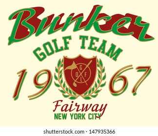 golf team fairway vector art