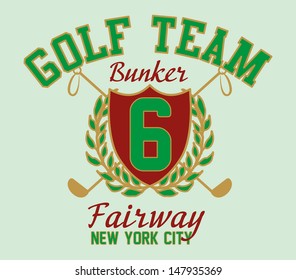golf team fairway vector art