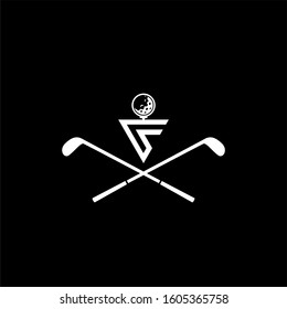 golf team logo. vector logo