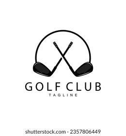 Golf Team Sport Logo Design Tournament Illustration Symbol Template