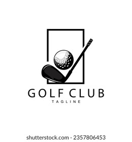 Plantilla de símbolo de Ilustración del torneo de diseño del logotipo del equipo de golf Sport