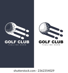Golf Team Sport Logo Design Tournament Illustration Symbol Template