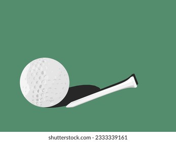 Vector de ilustración de deportes de golf 