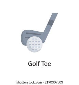 Ilustración de diseño del icono de contorno del vector del árbol de golf. Símbolo de deportes y premios sobre fondo blanco Archivo EPS 10