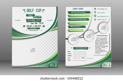 Golf Tournament  Brochure Design.