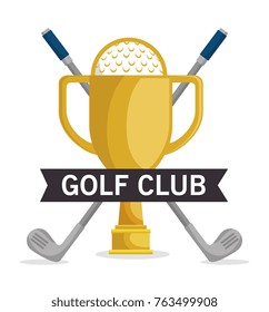 golf tournament and club logo labe