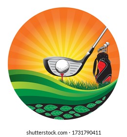 Golf tournament and golf course template