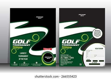 Golf Tournament  Flyer &  Brochure Template