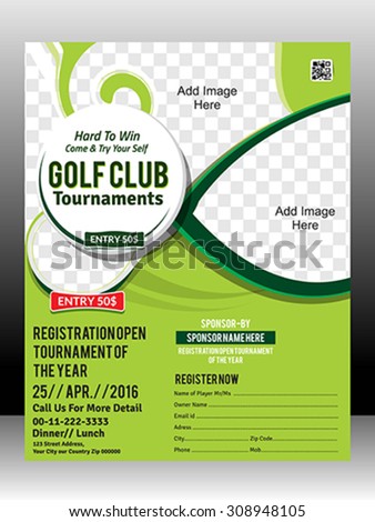 golf tournament flyer template