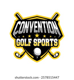 Golf Tournament Logo Design. Golf logo design Illustration vector