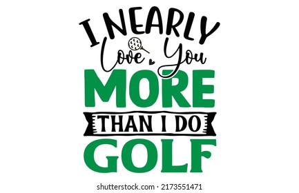 Golf tournament SVG Design Template