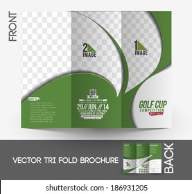 Golf Tournament Tri-Fold Mock Up & Brochure Design 