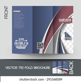 Golf Tournament Tri-Fold  Mock Up & Brochure Design